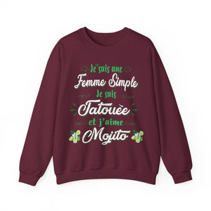 Je suis une femme simple je suis tatouée et j'aime mojitos