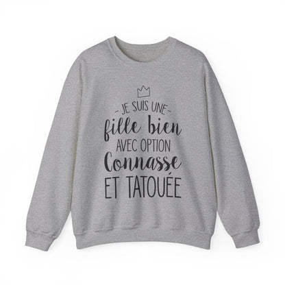Je suis une fille bien avec option connasse et tatouée