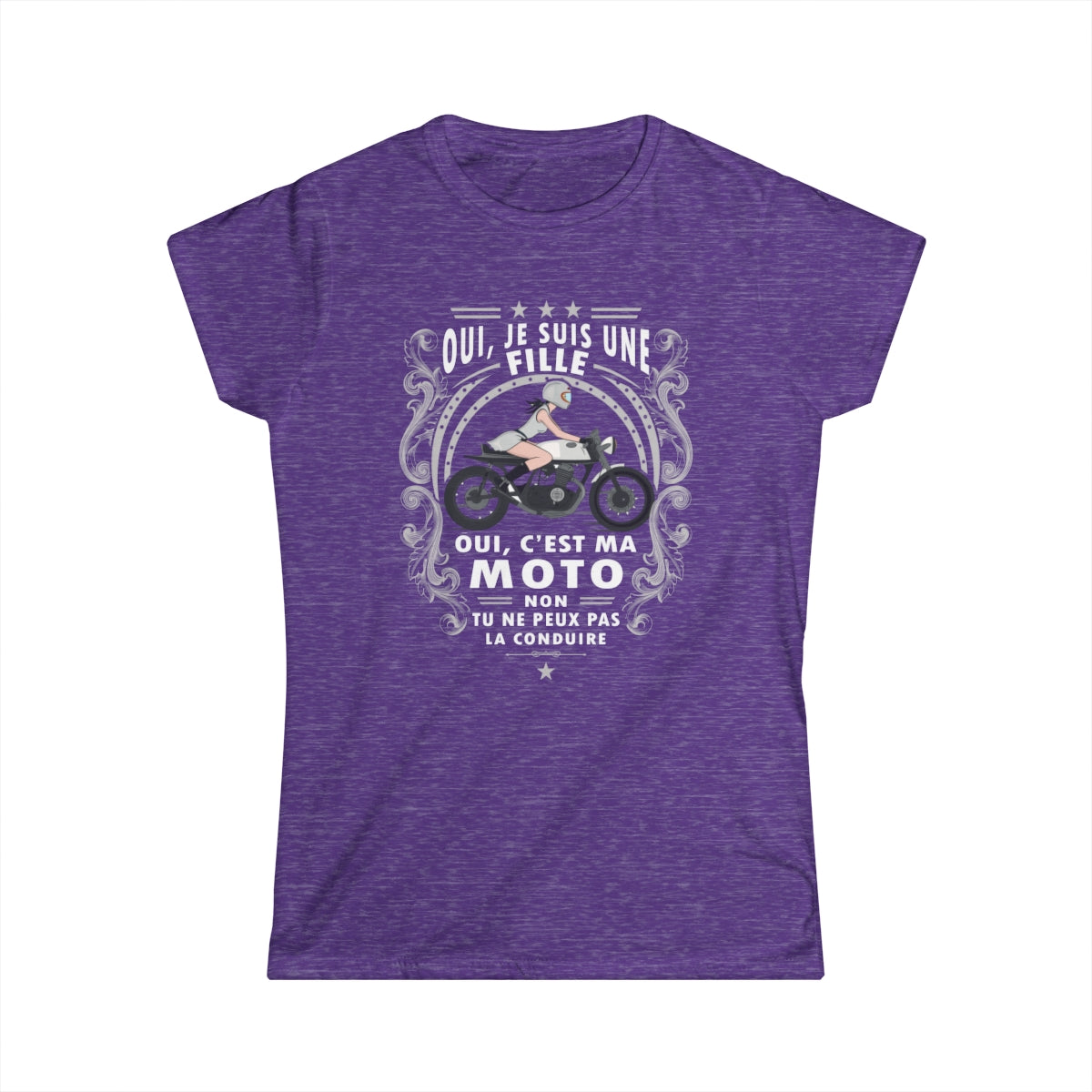 Je suis une fille, c'est ma moto, non, tu peux pas la conduire