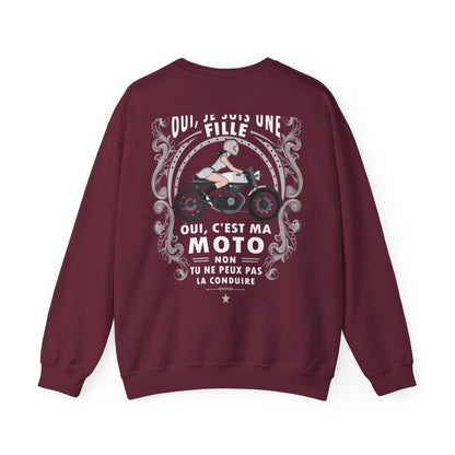 Je suis une fille, c'est ma moto, non, tu peux pas la conduire
