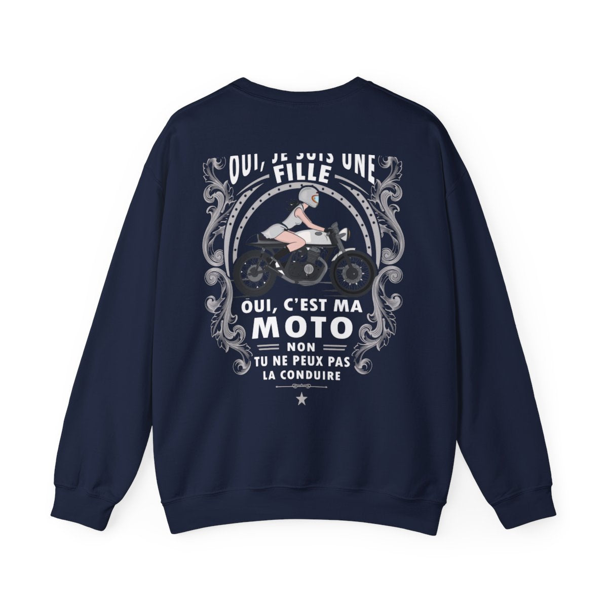 Je suis une fille, c'est ma moto, non, tu peux pas la conduire