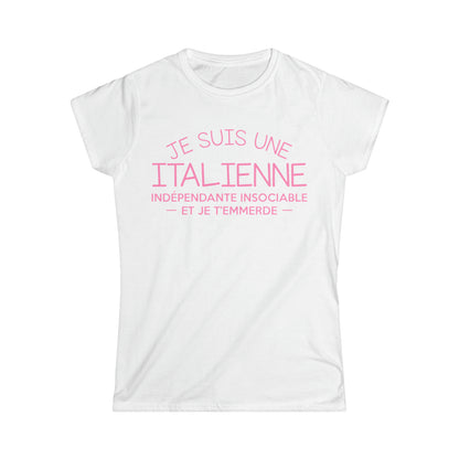 Je suis une Italienne indépendante insociable