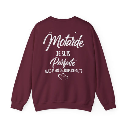 Je suis une motarde je suis parfaite avec plein de jolis défauts