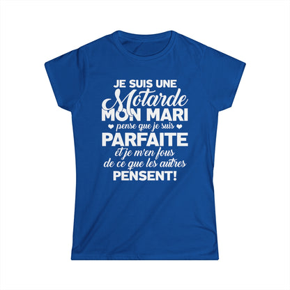 Je suis une motarde, mon mari pense que je suis parfaite