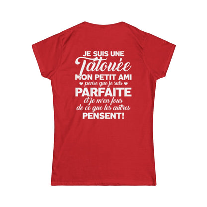 Je suis une tatouée, mon petit ami pense que je suis parfaite et je m'en fous de ce que les autres pensent