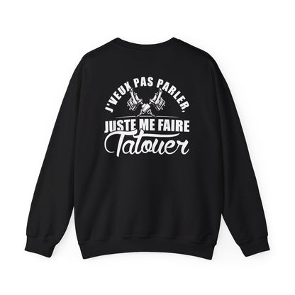 J'veux pas parler, juste me faire tatouer