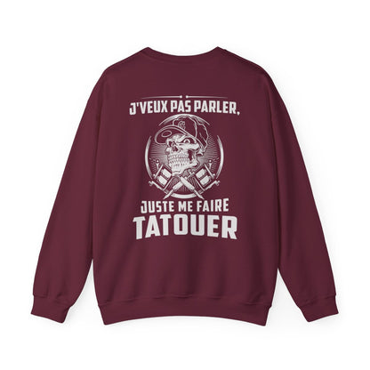 J'veux pas parler, juste me faire tatouer