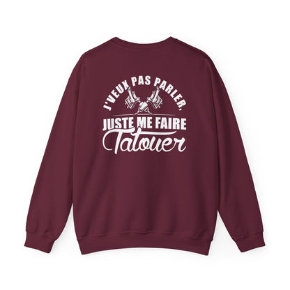 J'veux pas parler, juste me faire tatouer