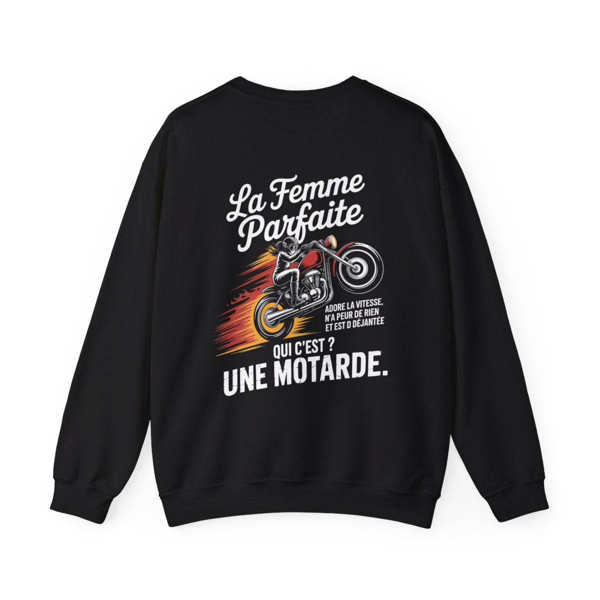 La femme parfaite adore la vitesse n'a peur de rien et est déjantée, qui c'est une motarde