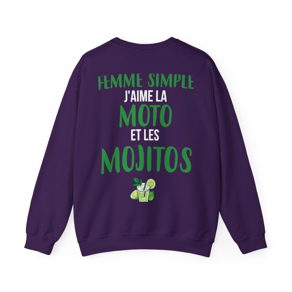 Je suis une femme simple J'aime la moto et les Mojitos