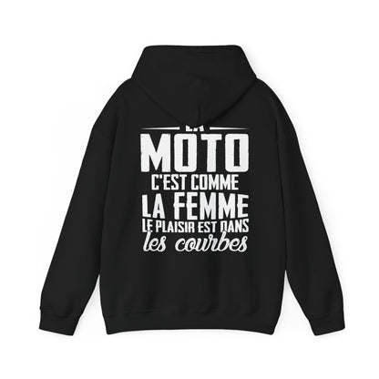La moto c'est comme la femme le plaisir est dans les courbes