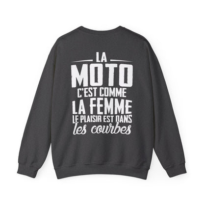 La moto c'est comme la femme le plaisir est dans les courbes
