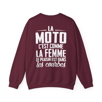 La moto c'est comme la femme le plaisir est dans les courbes