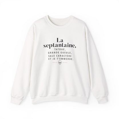 La septantaine, tatoué, grande gueule, sale caractère et je t'emmerde