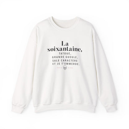La soixantaine, tatoué, grande gueule, sale caractère et je t'emmerde