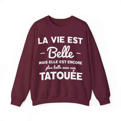 La vie est belle mais elle est encore plus belle avec une tatouée
