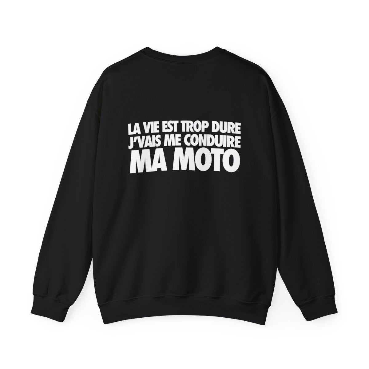 La vie est trop dure, j'vais me conduire ma moto