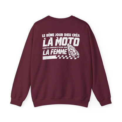 Le 8ème jour dieu créa la moto pour se consoler d'avoir créé la femme