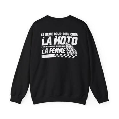 Le 8ème jour dieu créa la moto pour se consoler d'avoir créé la femme