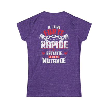 Je l'aime forte rapide et bruyante... je suis une motarde