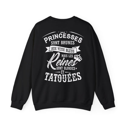 Les princesses sont brunes aux yeux bleus mais les reines sont blondes et tatouées