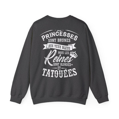 Les princesses sont brunes aux yeux bleus mais les reines sont blondes et tatouées