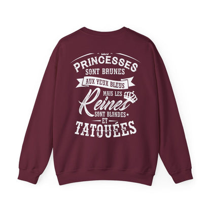 Les princesses sont brunes aux yeux bleus mais les reines sont blondes et tatouées