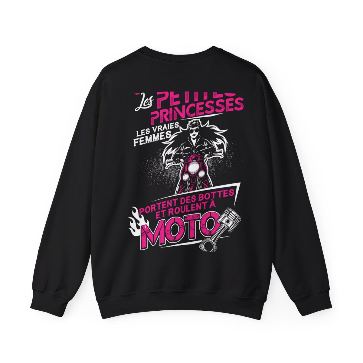 Ls vraies femmes portent des bottes et roulent à moto