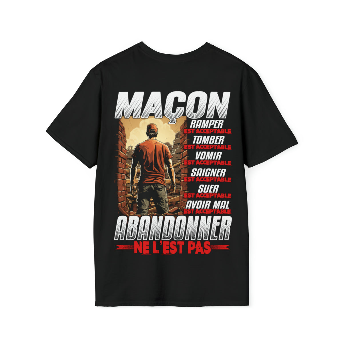 Maçon, ramper, tomber, vomir, saigner est acceptable