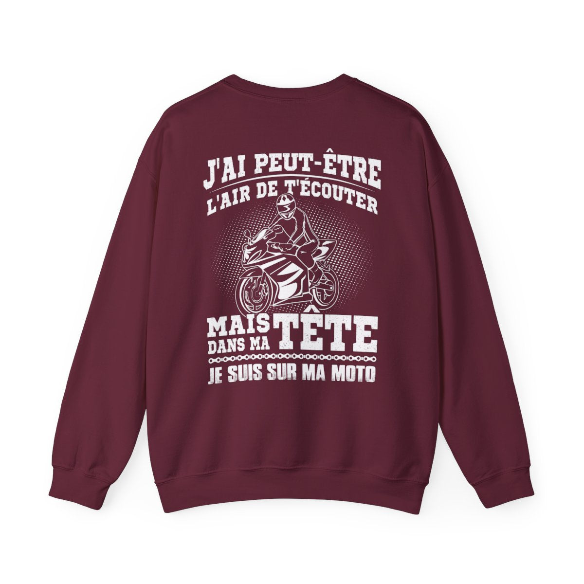 Mais dans ma tête je suis sur ma moto