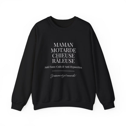 Maman Motarde Chieuse Râleuse Anti Faux-culs J'assume