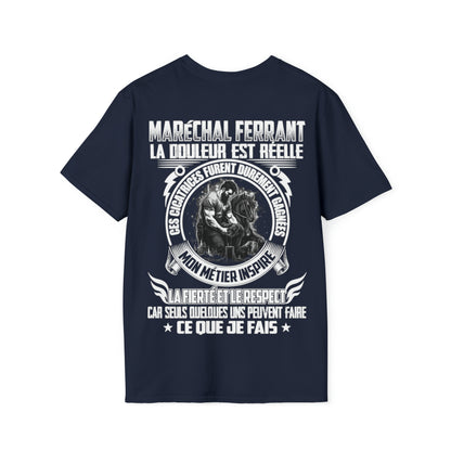 Maréchal ferrant, la douleur est réelle. Ces cicatrices ont été durement gagnées