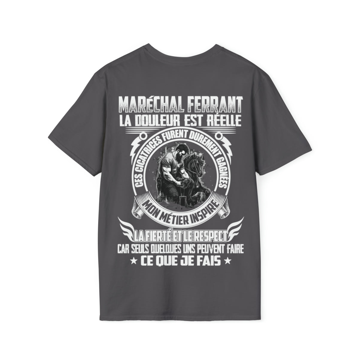 Maréchal ferrant, la douleur est réelle. Ces cicatrices ont été durement gagnées