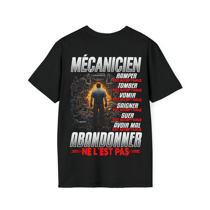 Mécanicien, ramper, tomber, vomir, saigner est acceptable