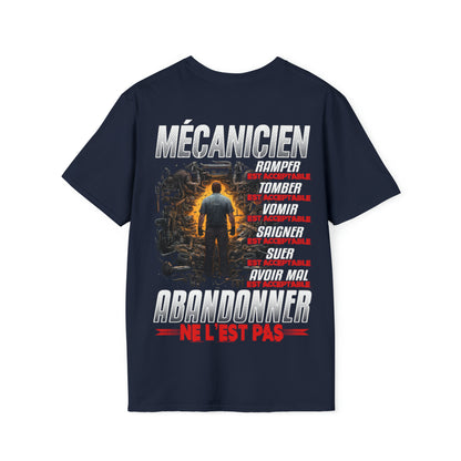 Mécanicien, ramper, tomber, vomir, saigner est acceptable