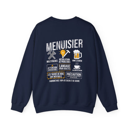 Menuisier : multitâches, aime la bière, résolution de problèmes, a besoin de caféine