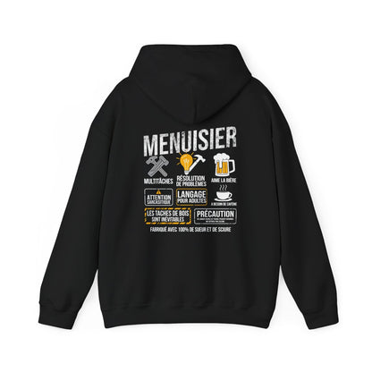 Menuisier : multitâches, aime la bière, résolution de problèmes, a besoin de caféine