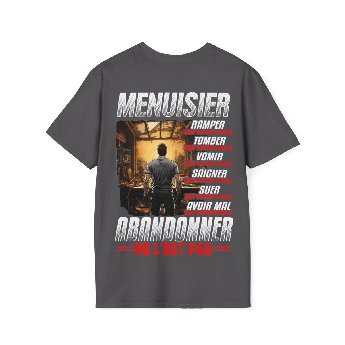 Menuisier, ramper, tomber, vomir, saigner est acceptable