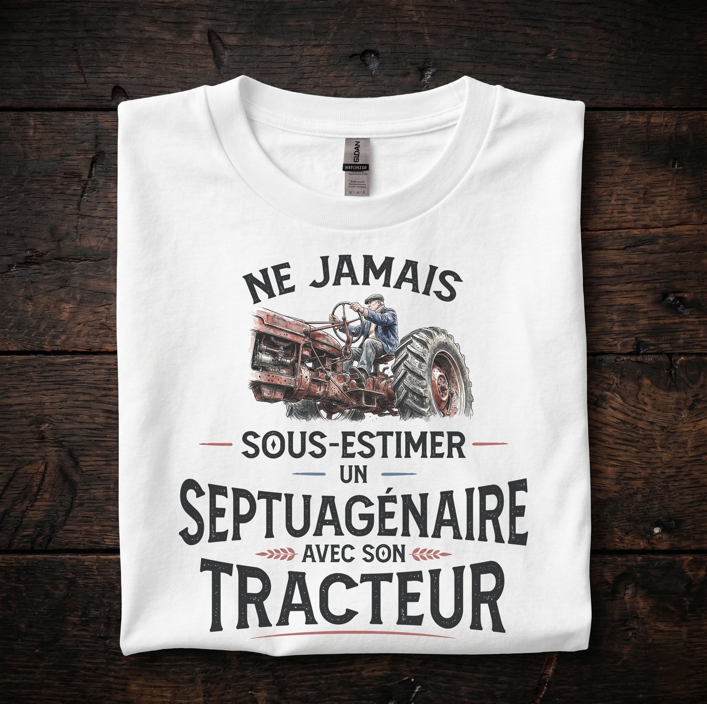 Ne jamais sous-estimer un septuagénaire avec son tracteur