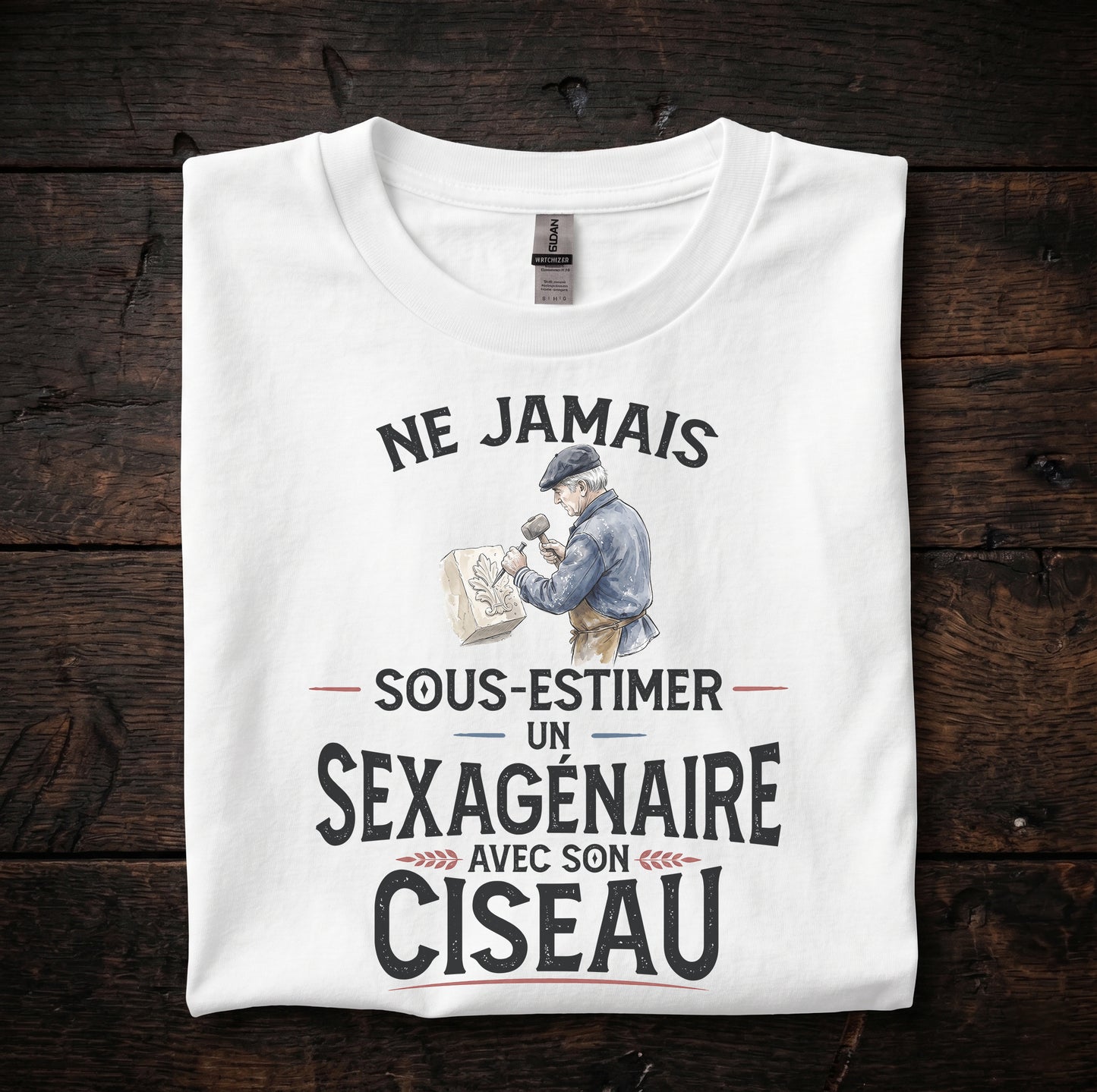 Ne jamais sous-estimer un sexagénaire avec son ciseau
