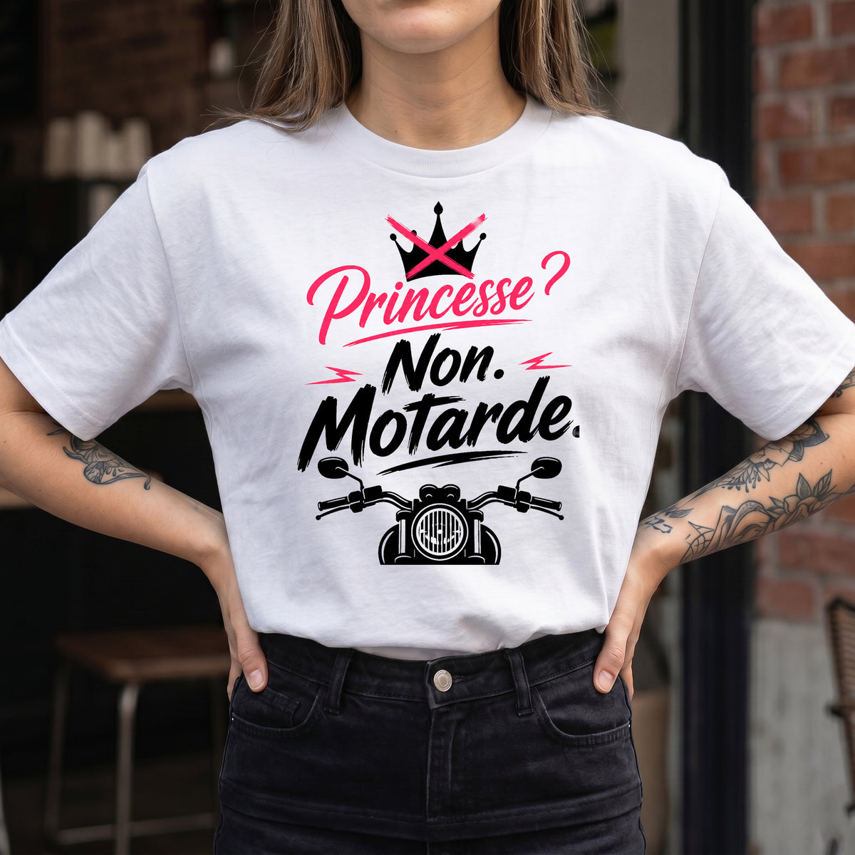 Princesse ? Non. Motarde.