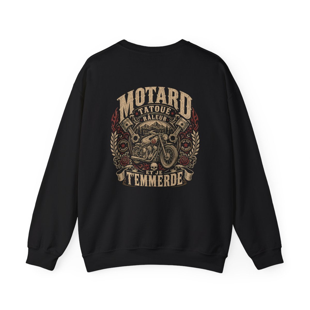 Motard, tatoué, râleur et je t'emmerde