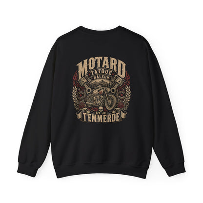 Motard, tatoué, râleur et je t'emmerde