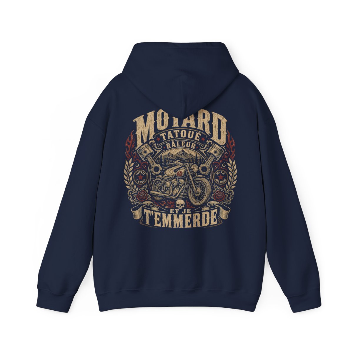 Motard, tatoué, râleur et je t'emmerde