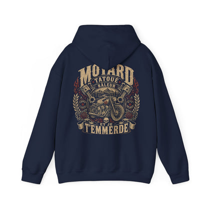 Motard, tatoué, râleur et je t'emmerde