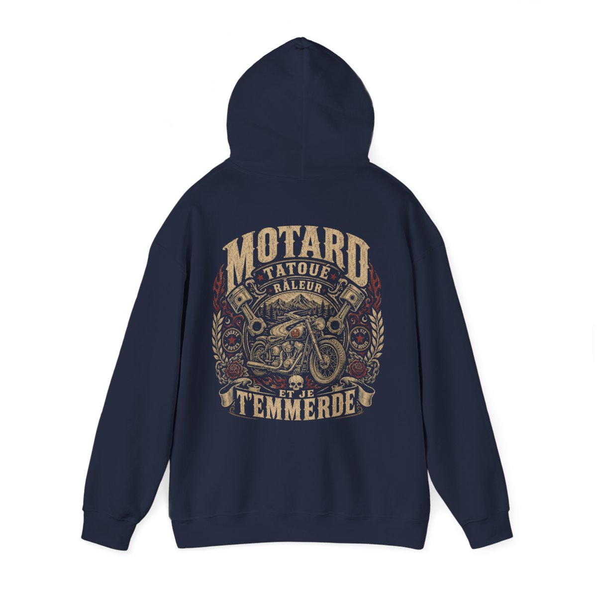 Motard, tatoué, râleur et je t'emmerde