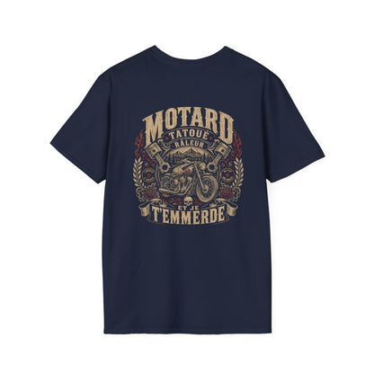 Motard, tatoué, râleur et je t'emmerde