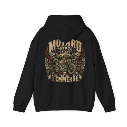 Motard, tatoué, râleur et je t'emmerde