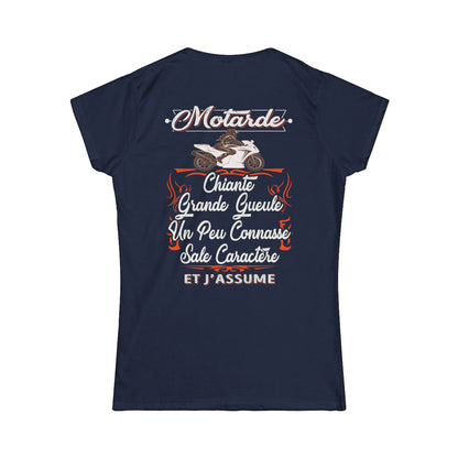 Motarde, chiante, grande gueule, sale caractère