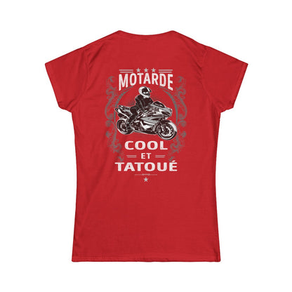 Motarde Cool et Tatoué